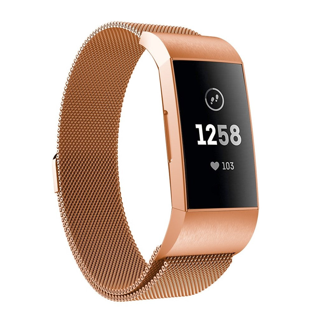 Mega fint Fitbit Charge 3 Metal Rem - Flerfarvet#serie_4