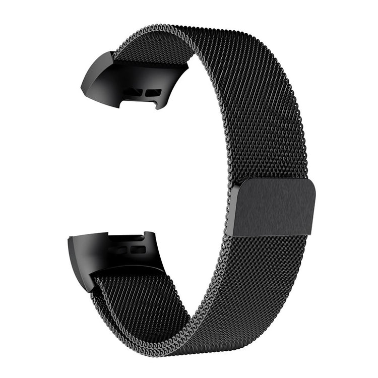 Mega fint Fitbit Charge 3 Metal Rem - Sort#serie_6