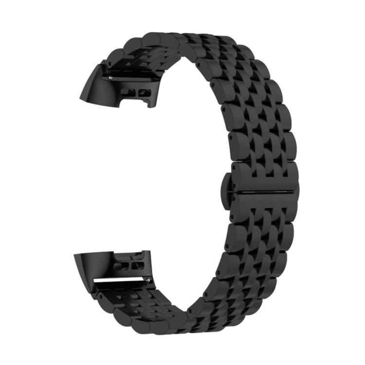 Godt Fitbit Charge 3 Metal Rem - Sort#serie_4