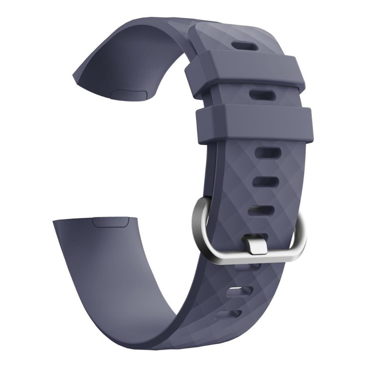 Rigtigt nydelig Fitbit Charge 3 Silikone Rem - Lilla#serie_2