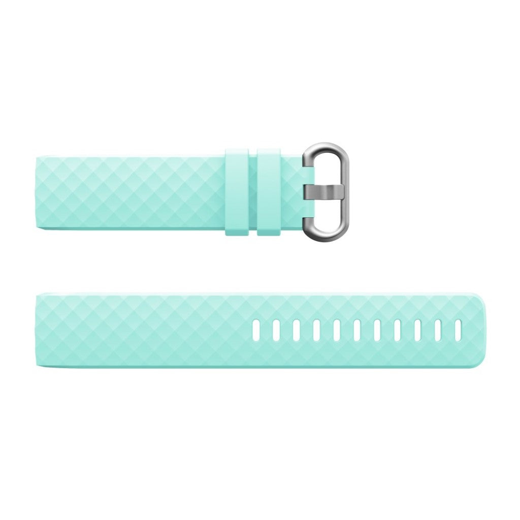 Rigtigt nydelig Fitbit Charge 3 Silikone Rem - Grøn#serie_4