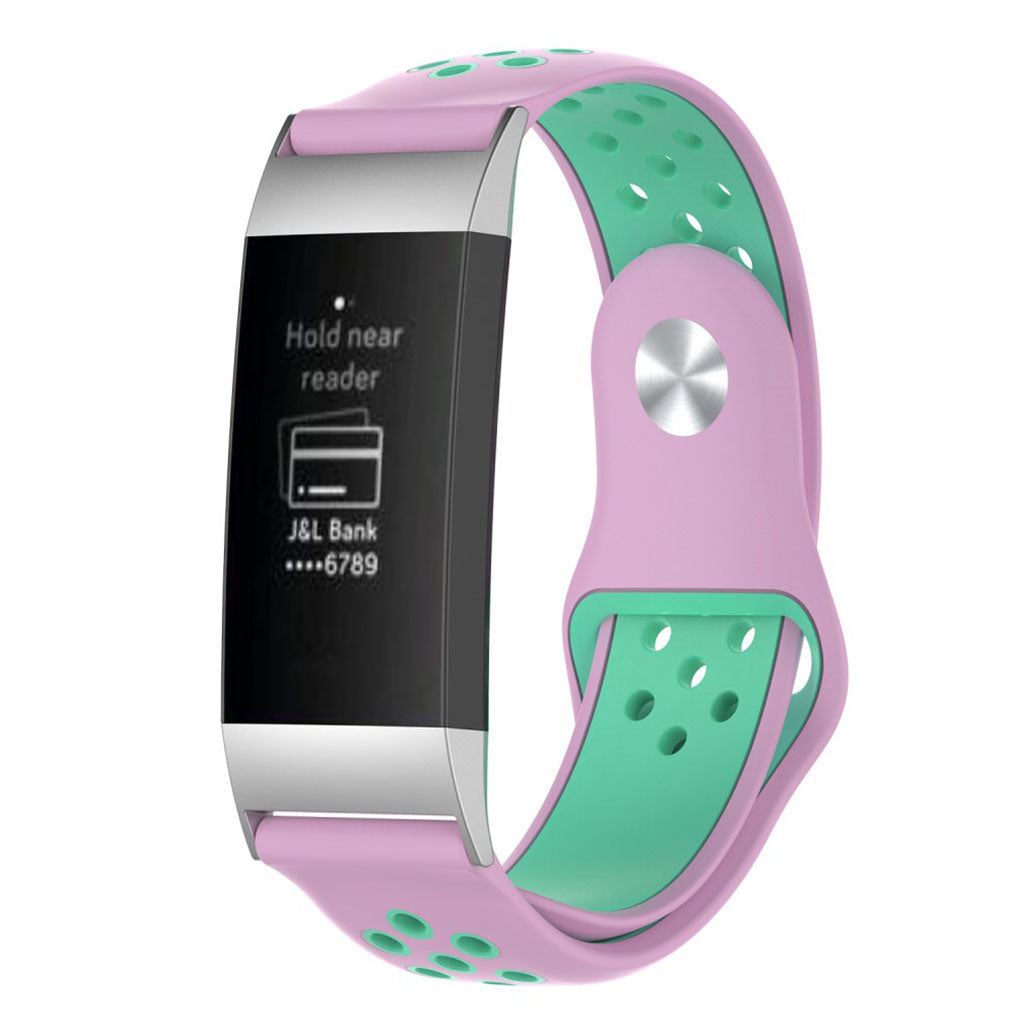 Super pænt Fitbit Charge 3 Silikone Rem - Flerfarvet#serie_1