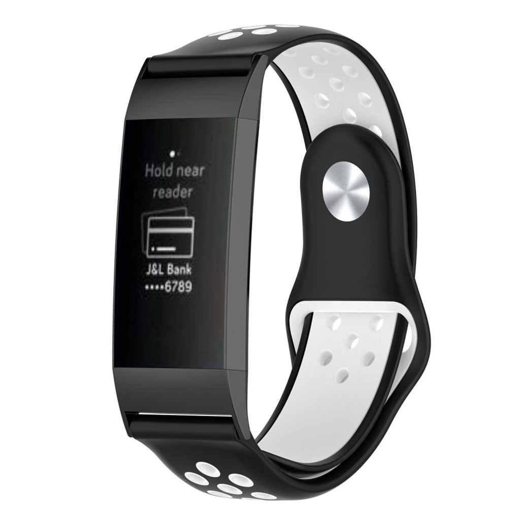 Super pænt Fitbit Charge 3 Silikone Rem - Lilla#serie_4