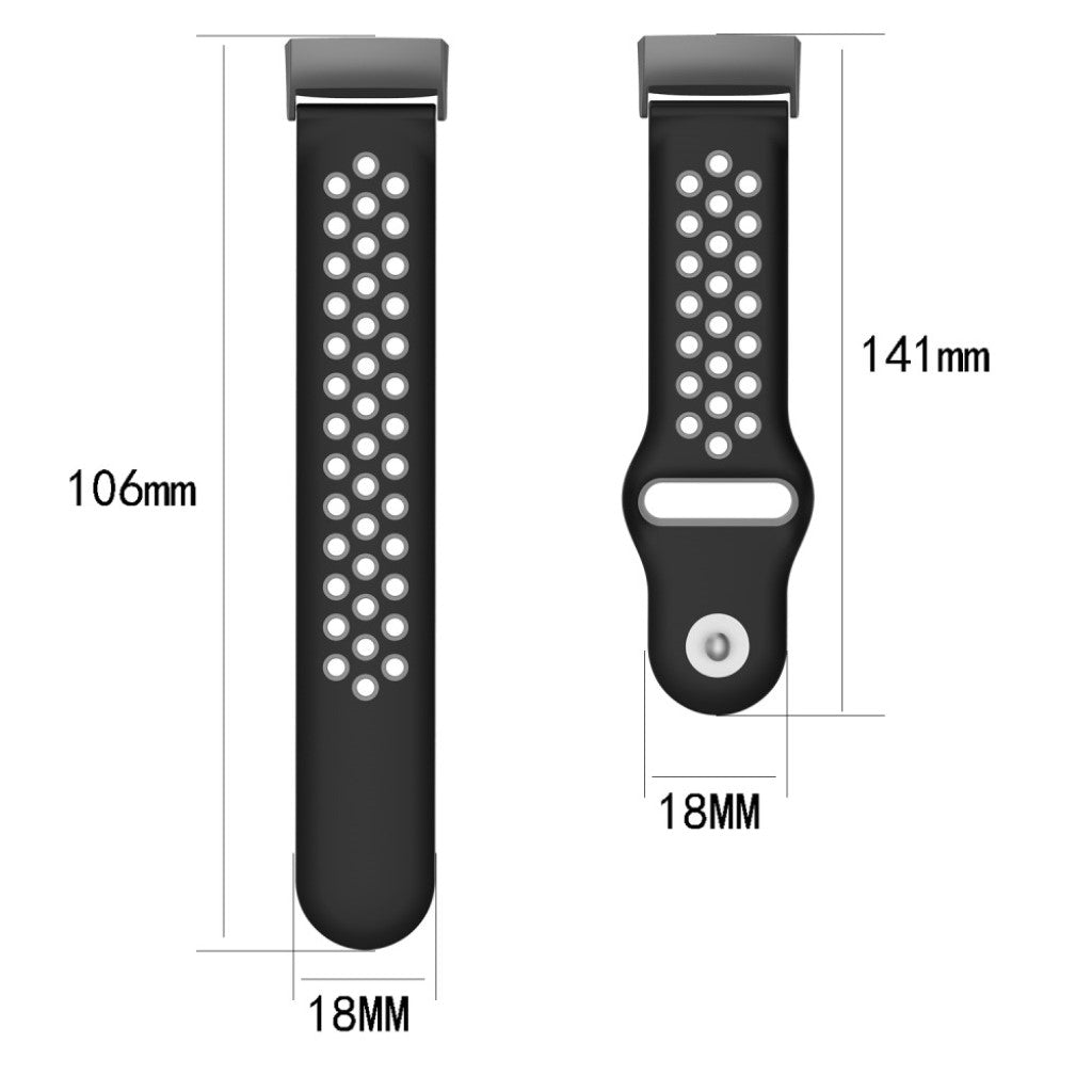 Super pænt Fitbit Charge 3 Silikone Rem - Flerfarvet#serie_7