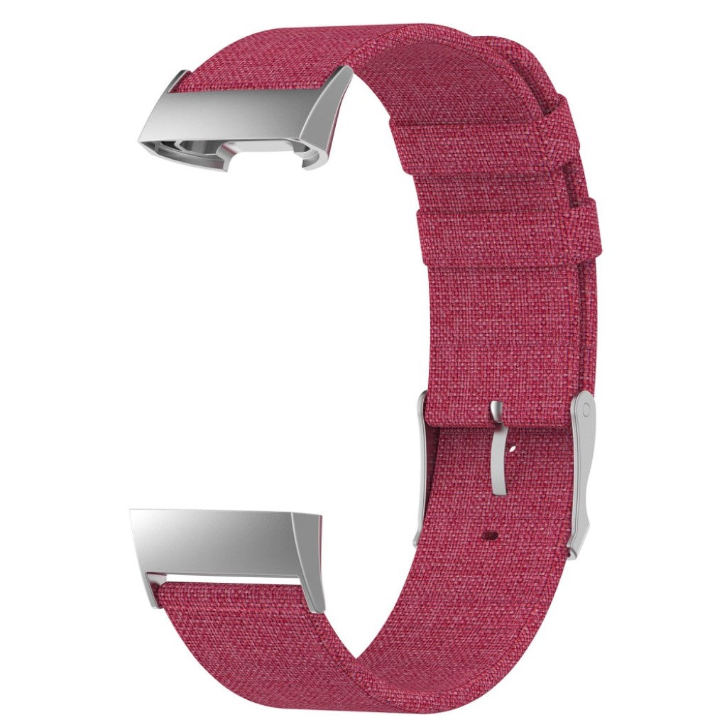 Mega cool Fitbit Charge 3 Nylon Rem - Rød#serie_3