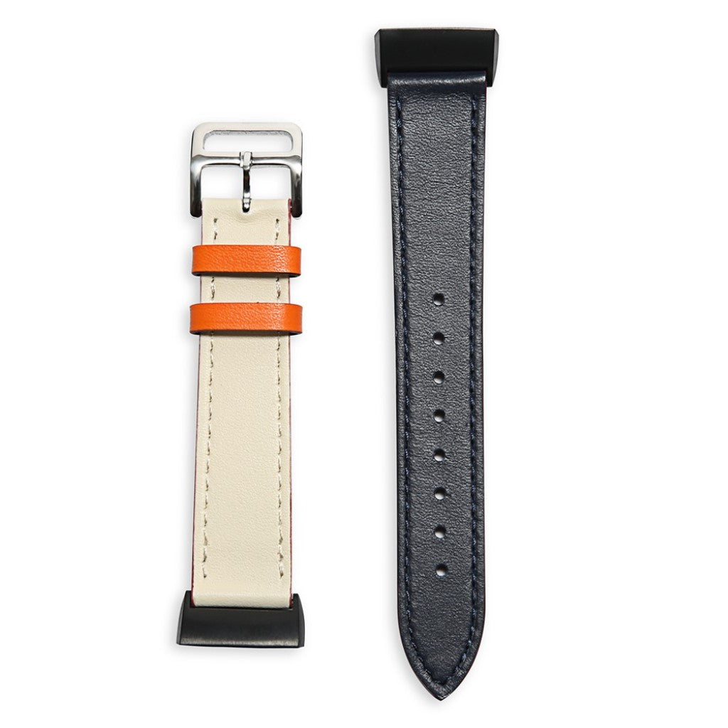 Tidsløst Fitbit Charge 3 Ægte læder Rem - Flerfarvet#serie_7