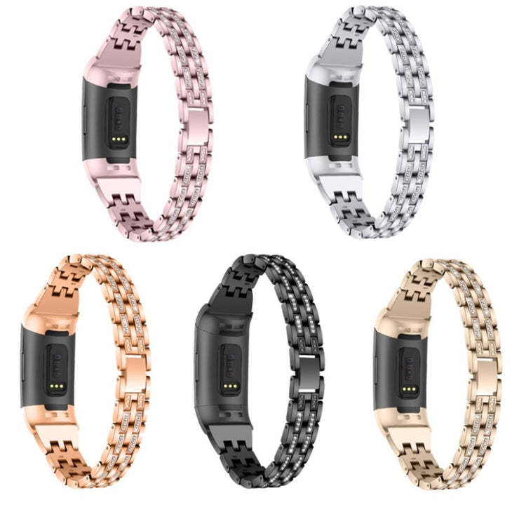 Vildt smuk Fitbit Charge 3 Plastik og Silikone Rem - Sort#serie_1
