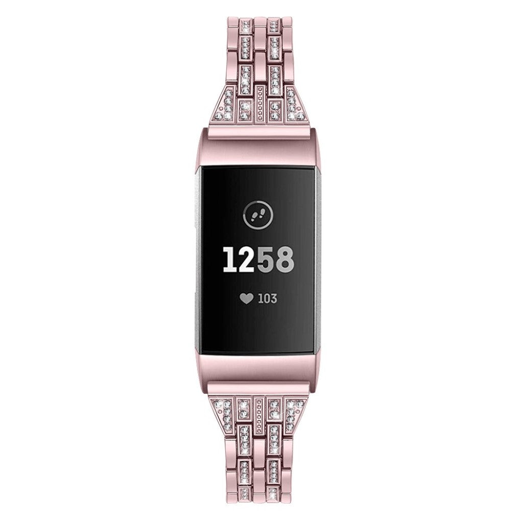 Vildt smuk Fitbit Charge 3 Plastik og Silikone Rem - Pink#serie_3