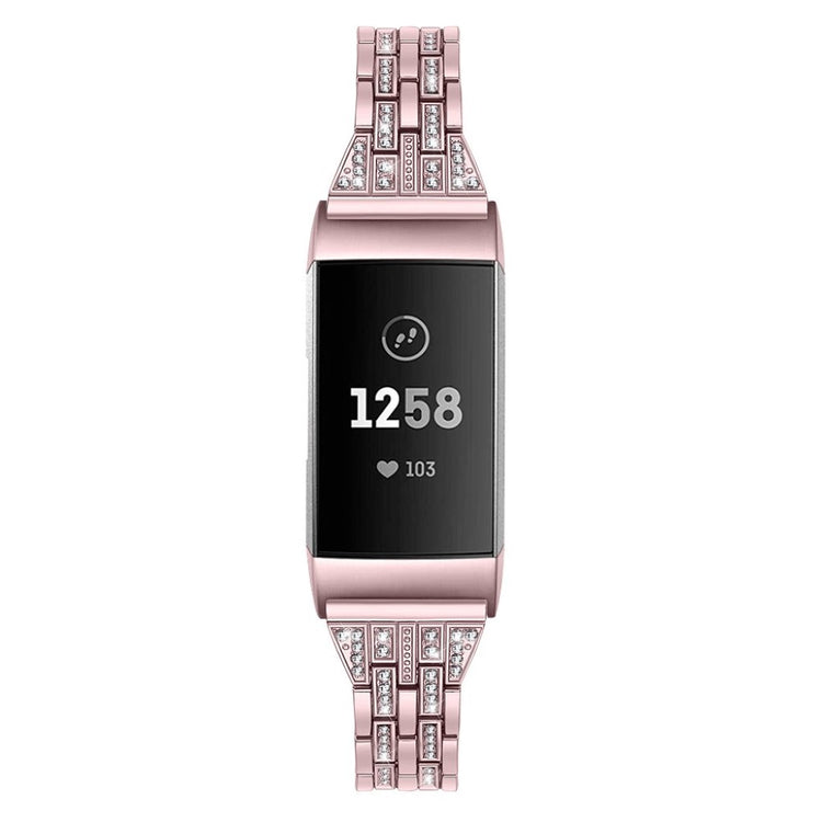 Vildt smuk Fitbit Charge 3 Plastik og Silikone Rem - Pink#serie_3