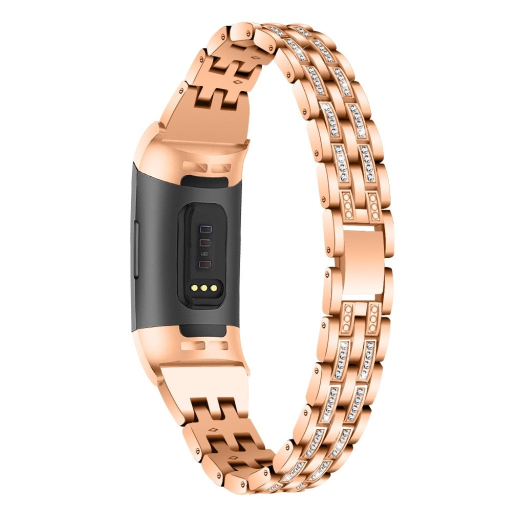 Vildt smuk Fitbit Charge 3 Plastik og Silikone Rem - Pink#serie_4