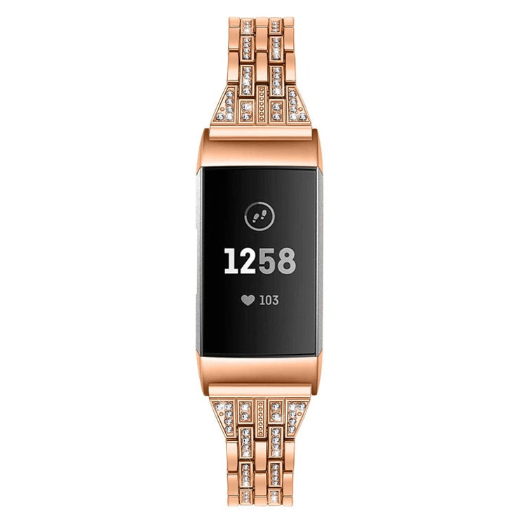 Vildt smuk Fitbit Charge 3 Plastik og Silikone Rem - Pink#serie_4