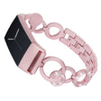 Fashionable Fitbit Charge 3 Metal and Rhinestone Strap