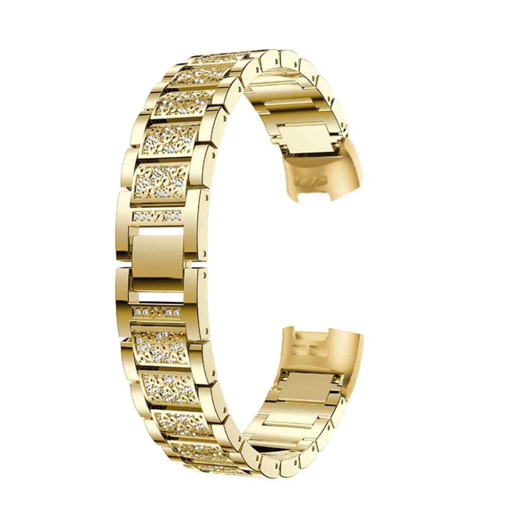Meget nydelig Fitbit Charge 3 Metal Rem - Guld#serie_2