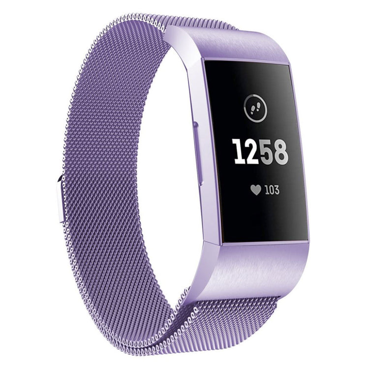 Komfortabel Fitbit Charge 3 Metal Rem - Lilla#serie_062