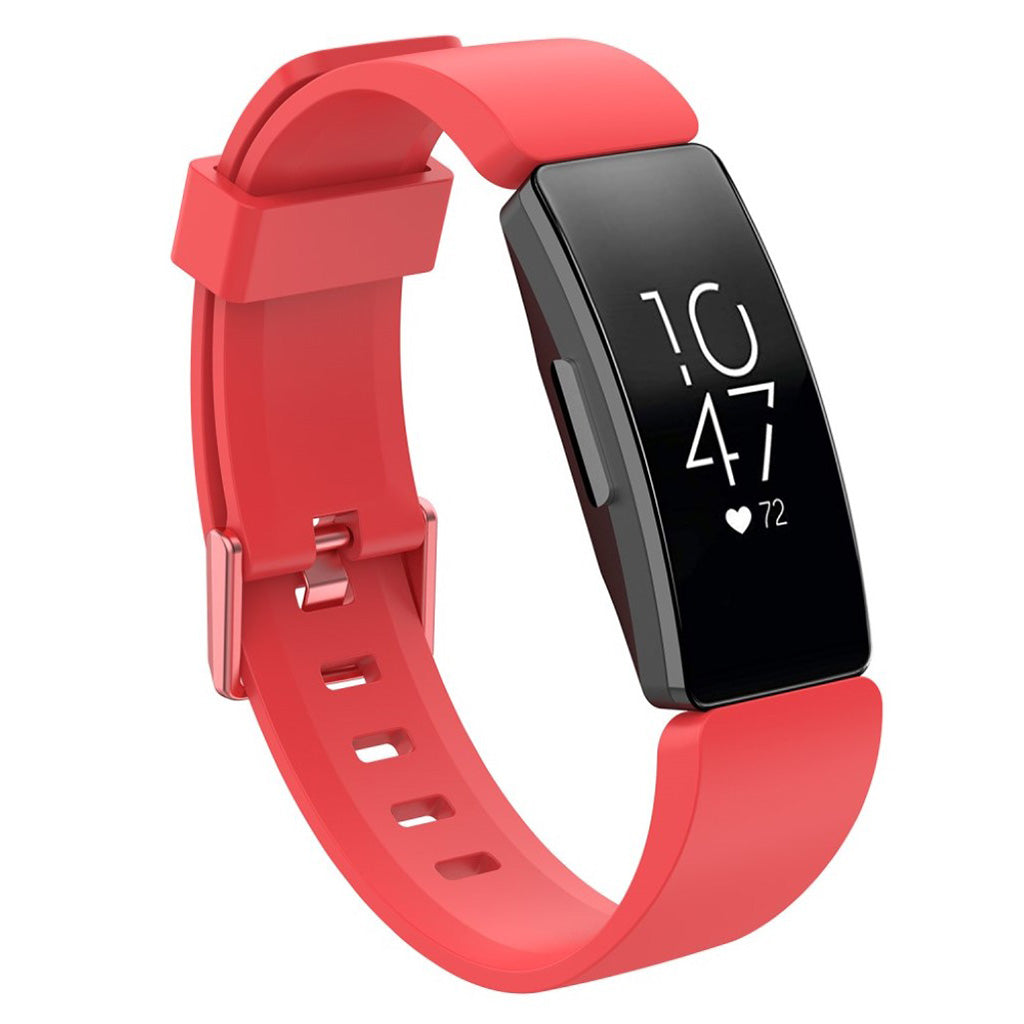 Fortrinligt Fitbit Inspire Silikone Rem - Rød#serie_4