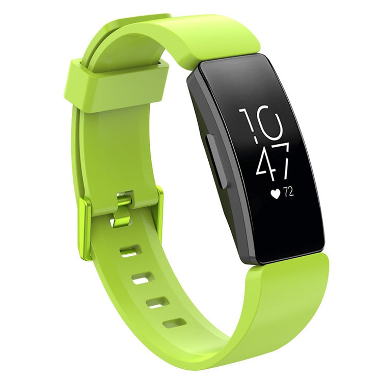 Fortrinligt Fitbit Inspire Silikone Rem - Grøn#serie_7