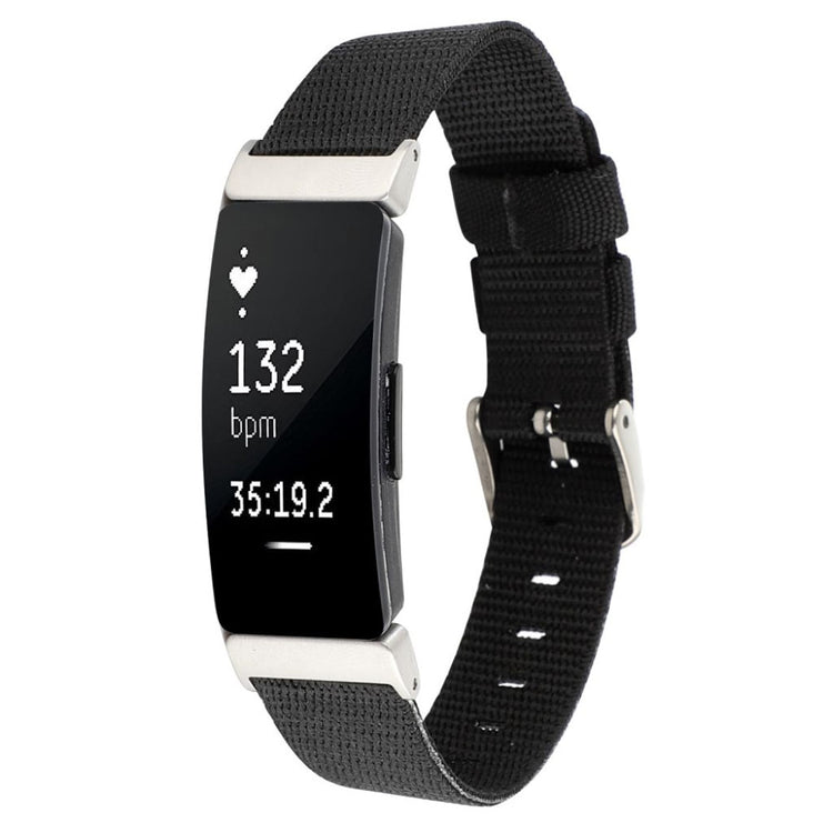 Super fantastisk Fitbit Inspire Nylon Rem - Sort#serie_1