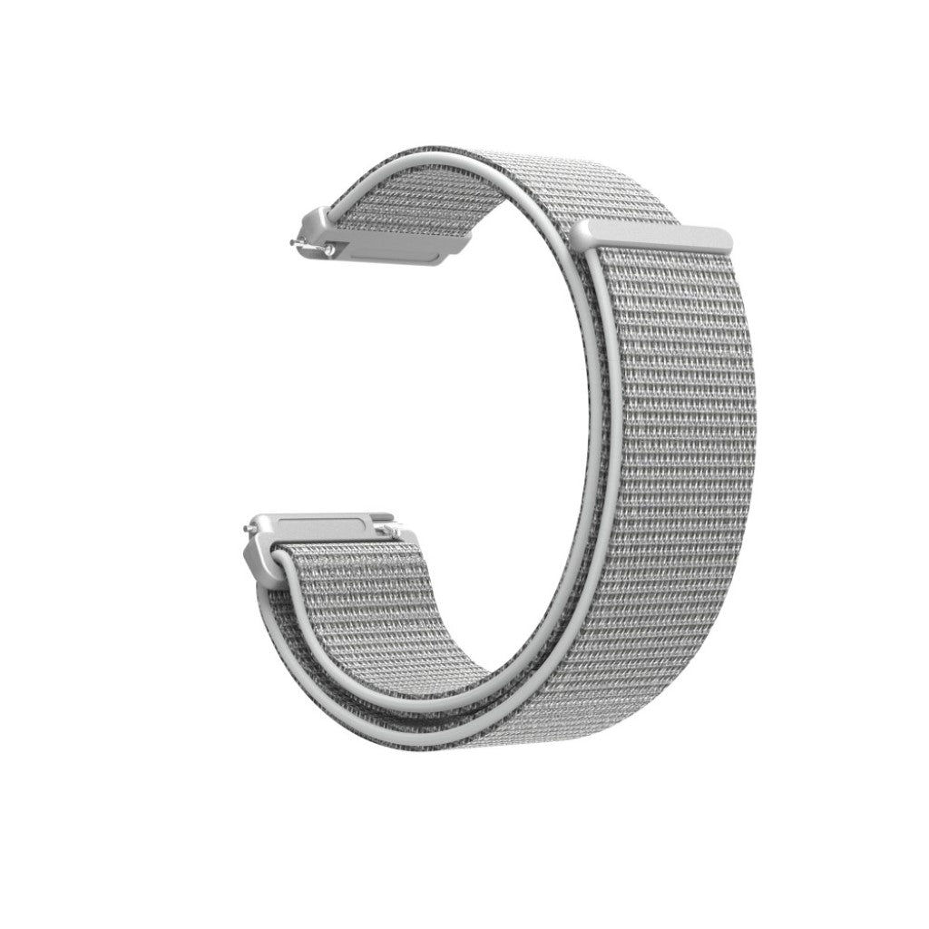 Rigtigt pænt Fitbit Versa Lite Nylon Rem - Sølv#serie_5
