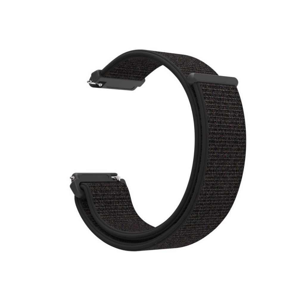 Rigtigt pænt Fitbit Versa Lite Nylon Rem - Sort#serie_6