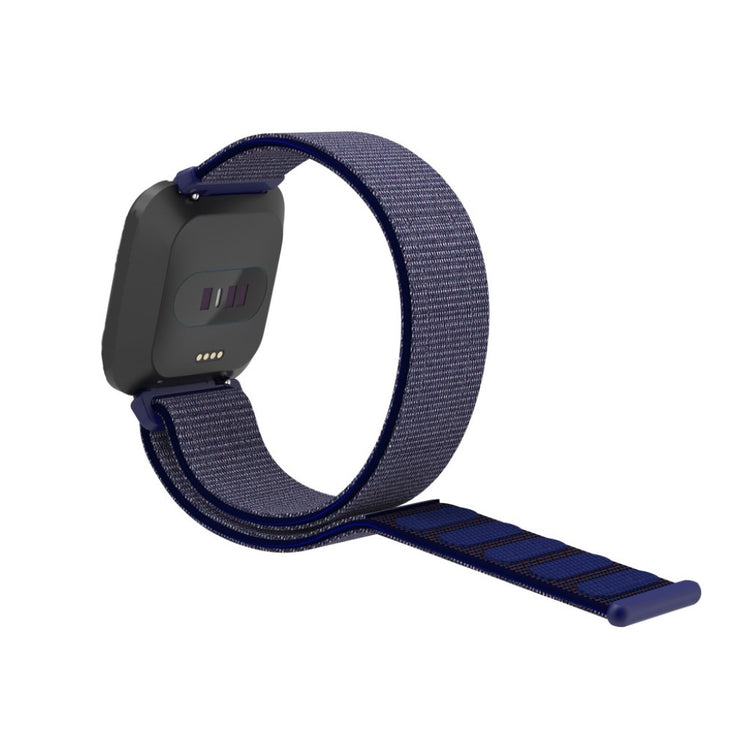 Rigtigt pænt Fitbit Versa Lite Nylon Rem - Blå#serie_9