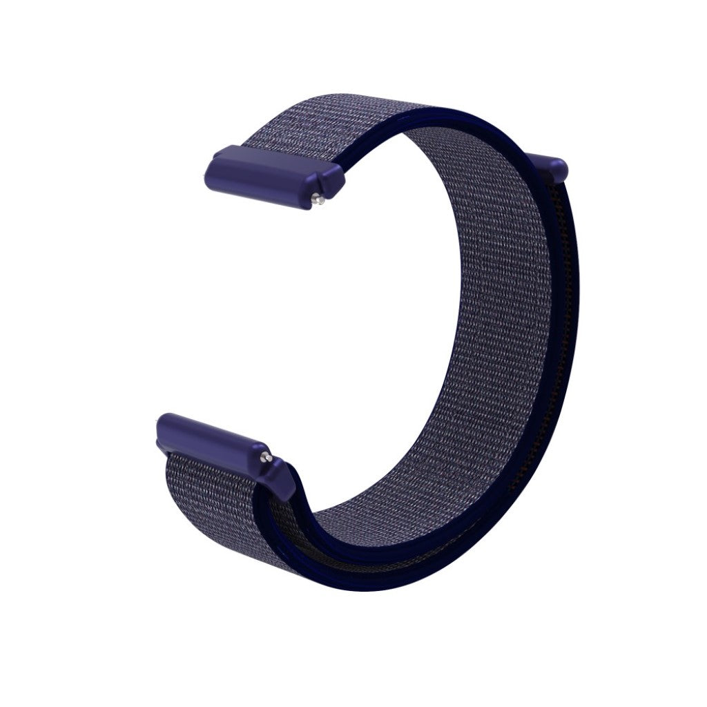Rigtigt pænt Fitbit Versa Lite Nylon Rem - Blå#serie_9