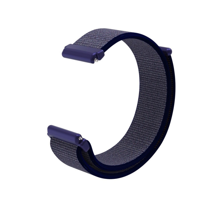 Rigtigt pænt Fitbit Versa Lite Nylon Rem - Blå#serie_9