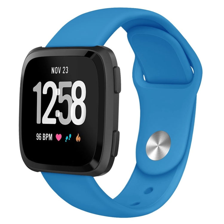 Helt vildt sejt Fitbit Versa Lite Silikone Rem - Blå#serie_12