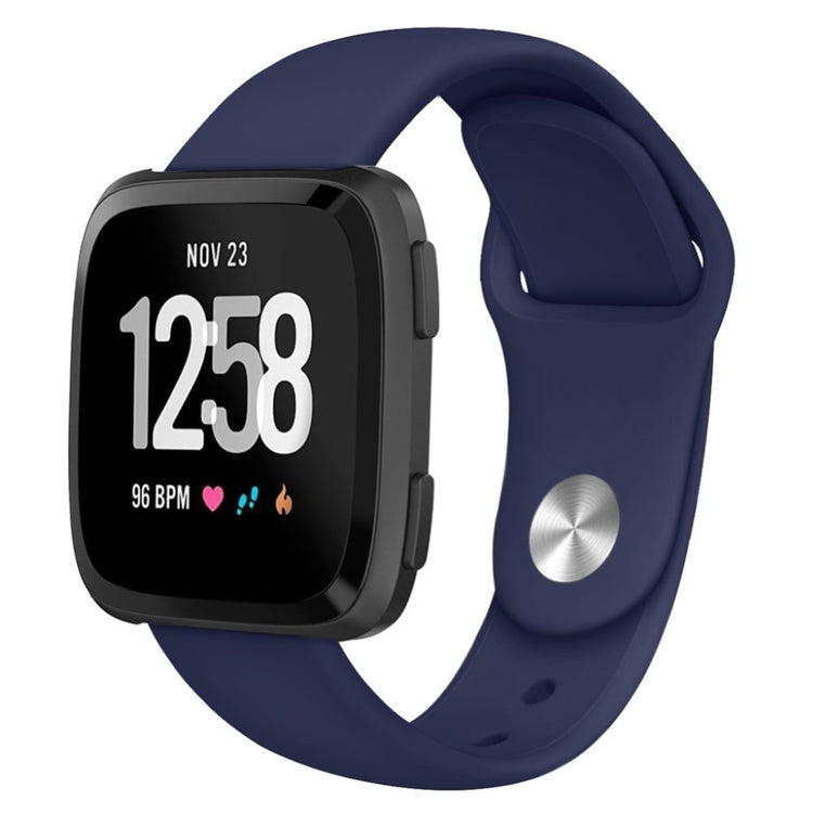 Helt vildt sejt Fitbit Versa Lite Silikone Rem - Blå#serie_13