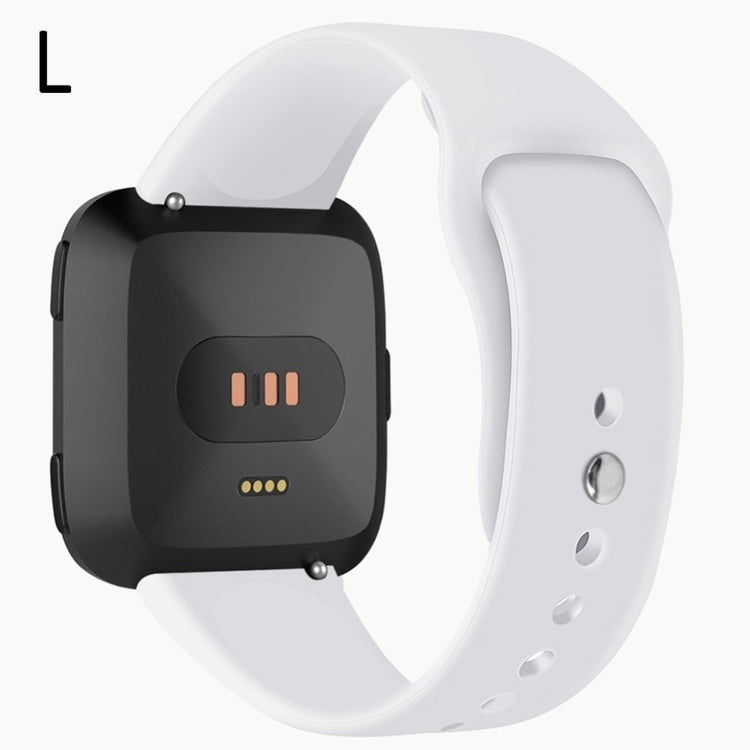 Helt vildt sejt Fitbit Versa Lite Silikone Rem - Hvid#serie_2