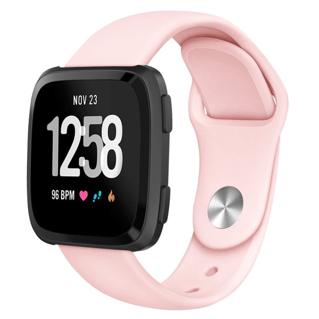 Helt vildt sejt Fitbit Versa Lite Silikone Rem - Pink#serie_5