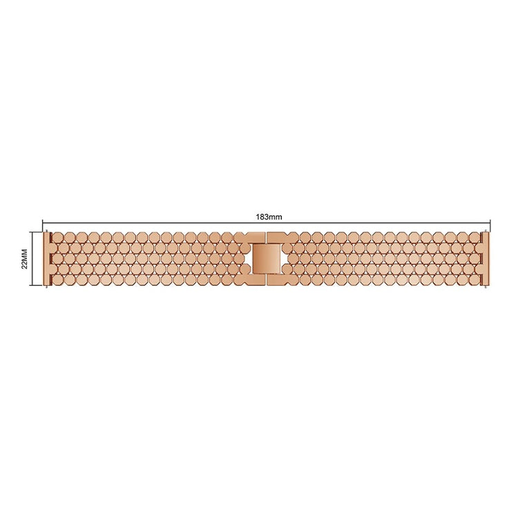 Super skøn Fitbit Versa Lite Metal Rem - Guld#serie_3