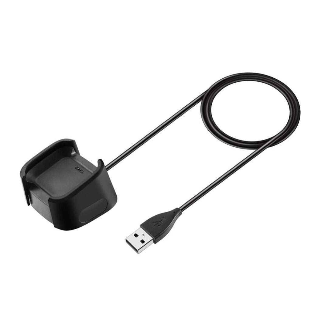 Plastik Fitbit Versa 2 USB Ladestation - Sort#serie_6