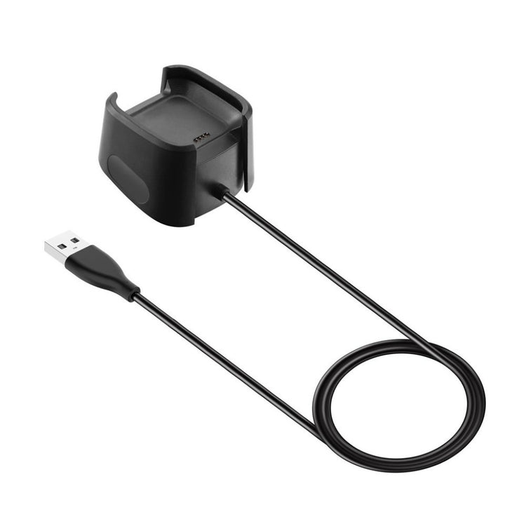 Plastik Fitbit Versa 2 USB Ladestation - Sort#serie_8