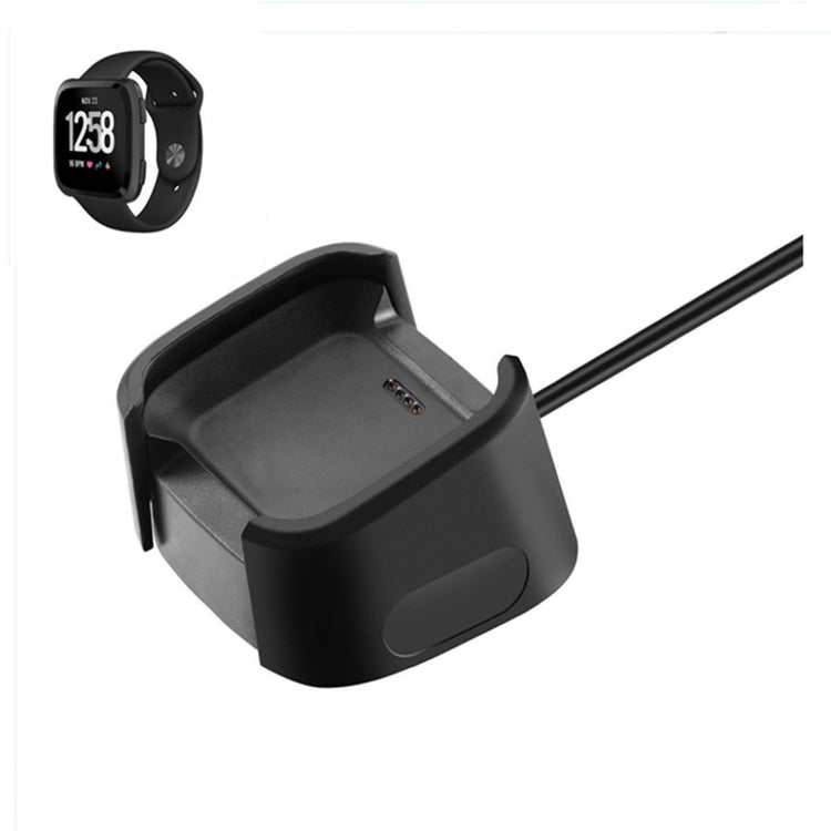 Plastik Fitbit Versa 2 USB Ladestation - Sort#serie_8