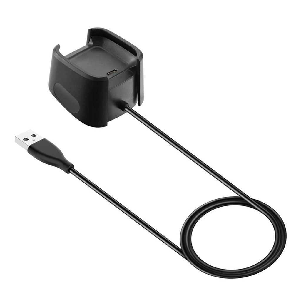 Plastik Fitbit Versa 2 USB Ladestation - Sort#serie_8
