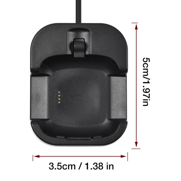Plastik Fitbit Versa 2 USB Ladestation - Sort#serie_014