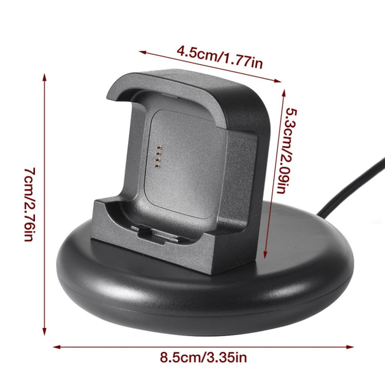Plastik Fitbit Versa 2 Ladestation - Sort#serie_015