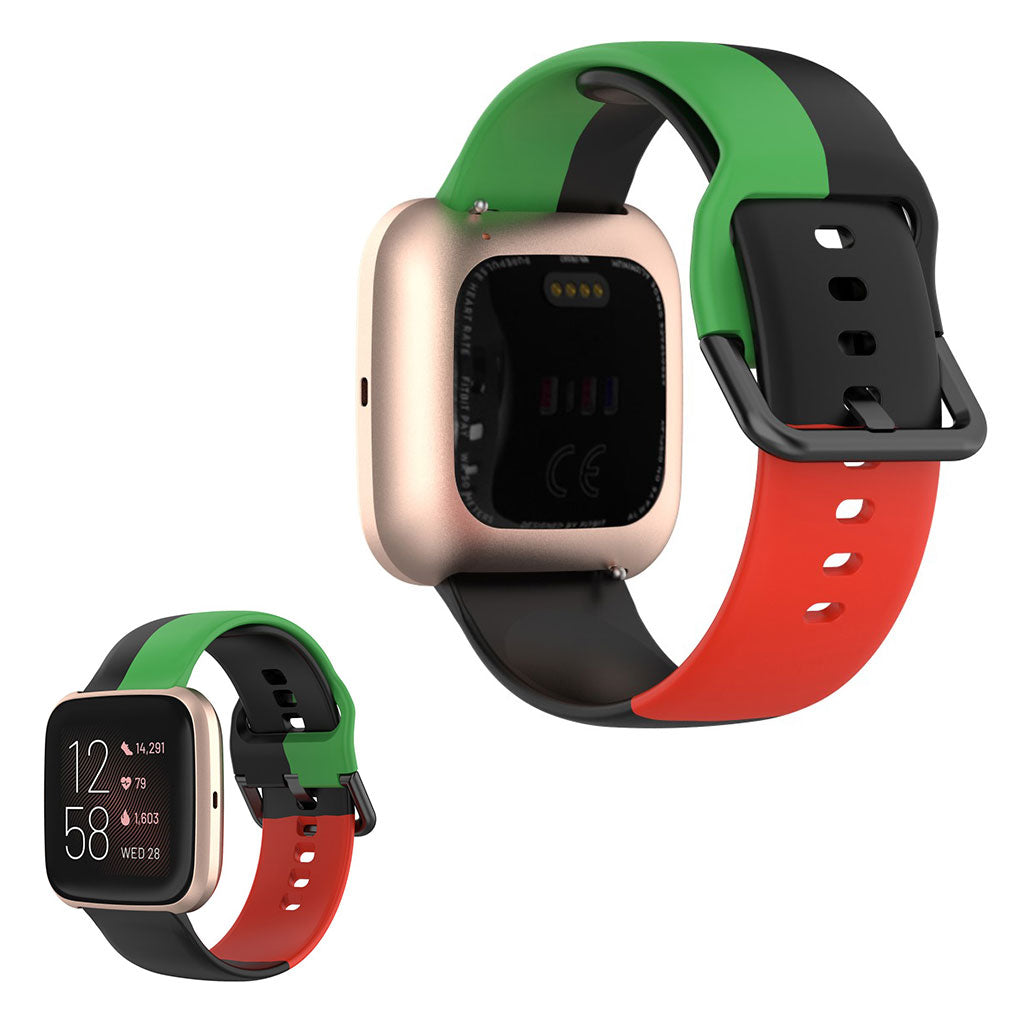 Super kønt Fitbit Versa 2 / Fitbit Versa Lite Silikone Rem - Flerfarvet#serie_1