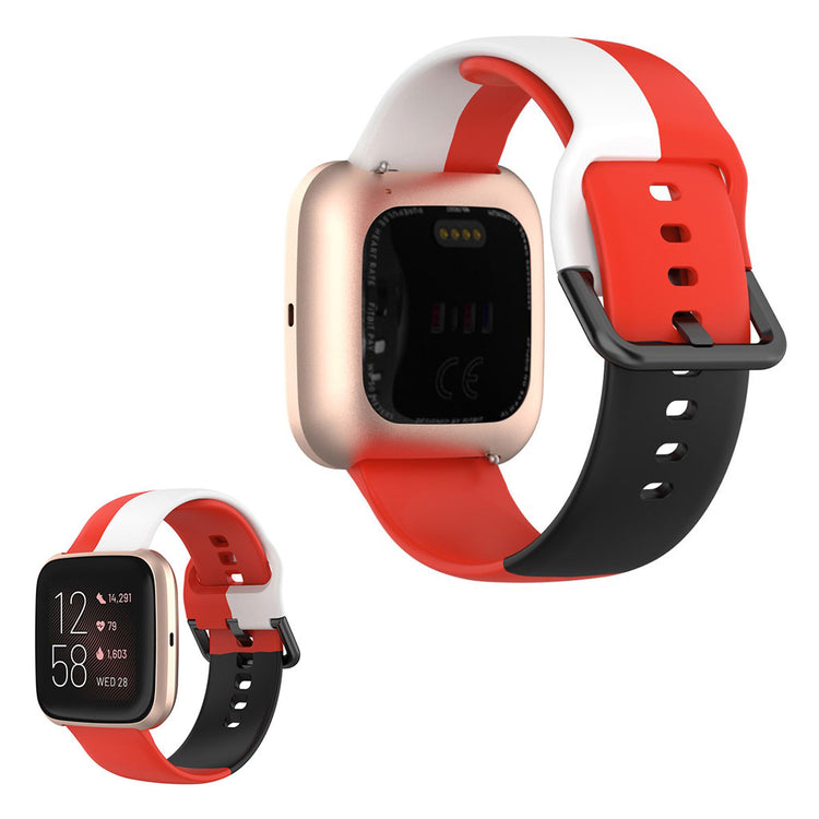 Super kønt Fitbit Versa 2 / Fitbit Versa Lite Silikone Rem - Flerfarvet#serie_6