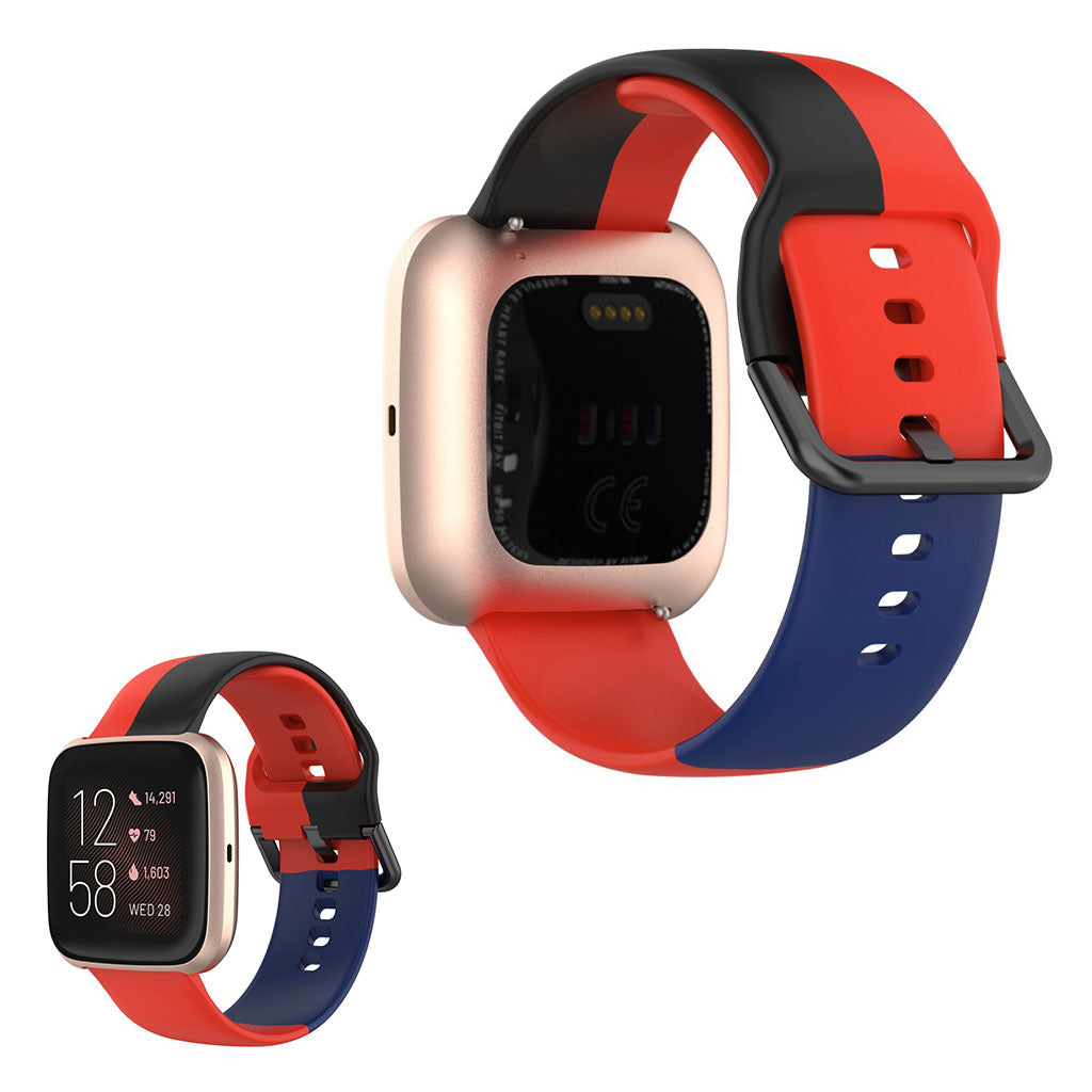 Super kønt Fitbit Versa 2 / Fitbit Versa Lite Silikone Rem - Flerfarvet#serie_7