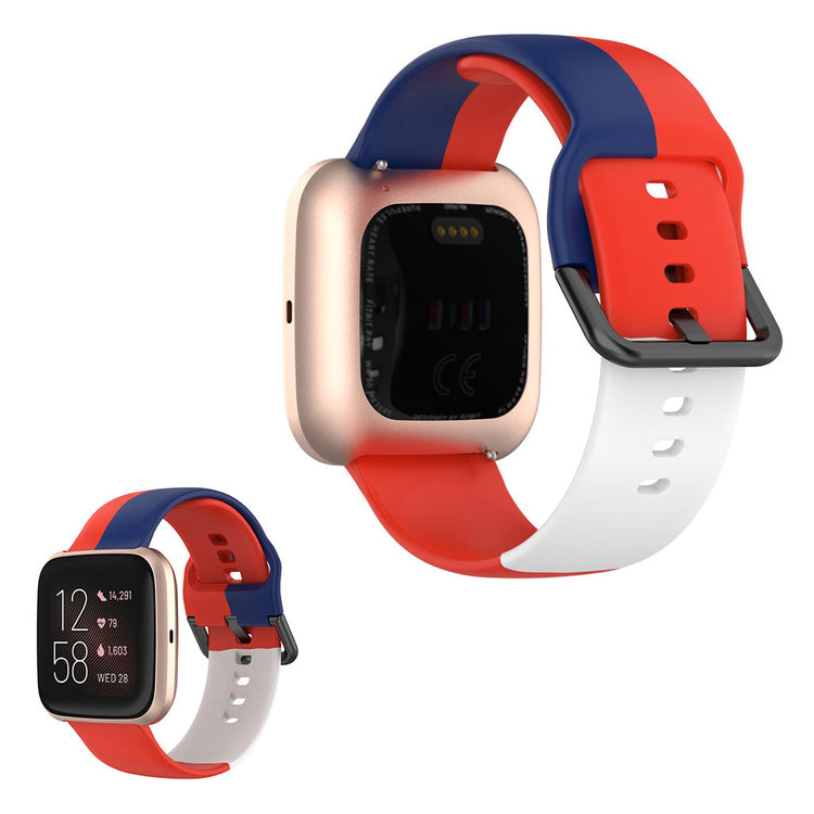 Super kønt Fitbit Versa 2 / Fitbit Versa Lite Silikone Rem - Flerfarvet#serie_8