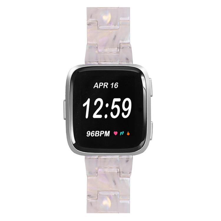 Vildt smuk Fitbit Versa 2 / Fitbit Versa Lite  Urrem - Hvid#serie_1