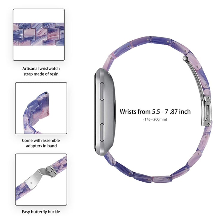 Vildt smuk Fitbit Versa 2 / Fitbit Versa Lite  Urrem - Lilla#serie_4