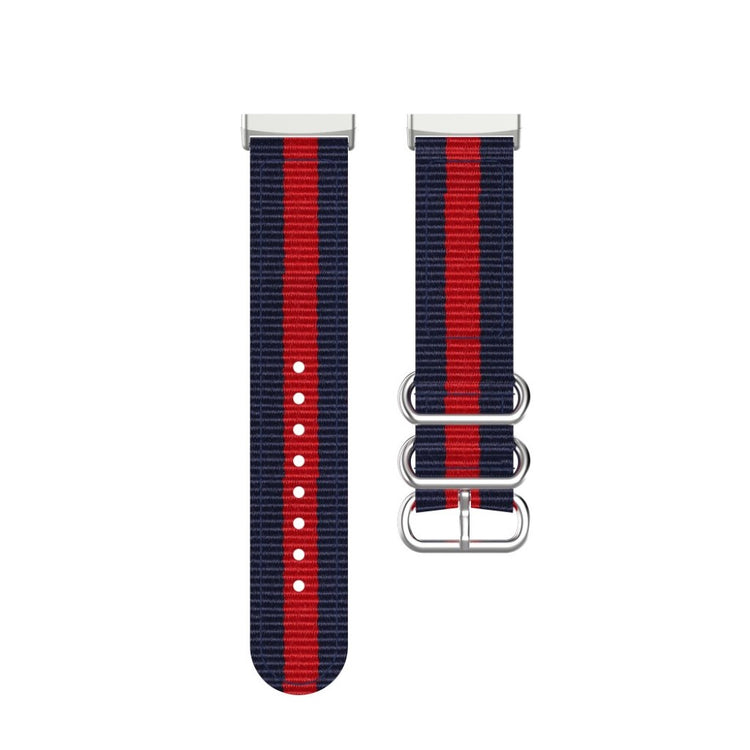 Rigtigt fantastisk Fitbit Versa 3 Nylon Rem - Blå#serie_10