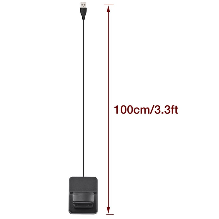 Plastik Fitbit Versa 3 Ladestation - Sort#serie_6