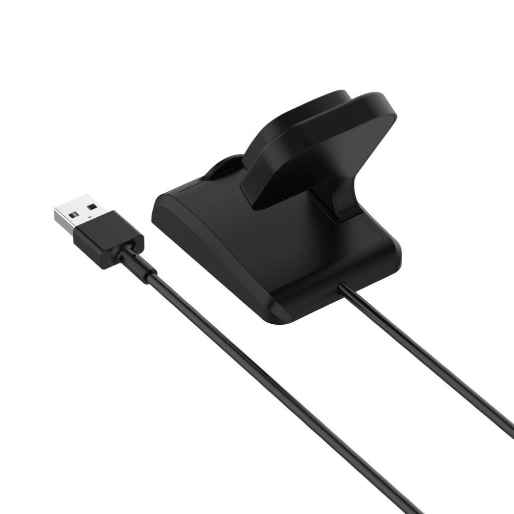1m Plastik Fitbit Versa 3 / Fitbit Sense USB Ladestation - Sort#serie_014