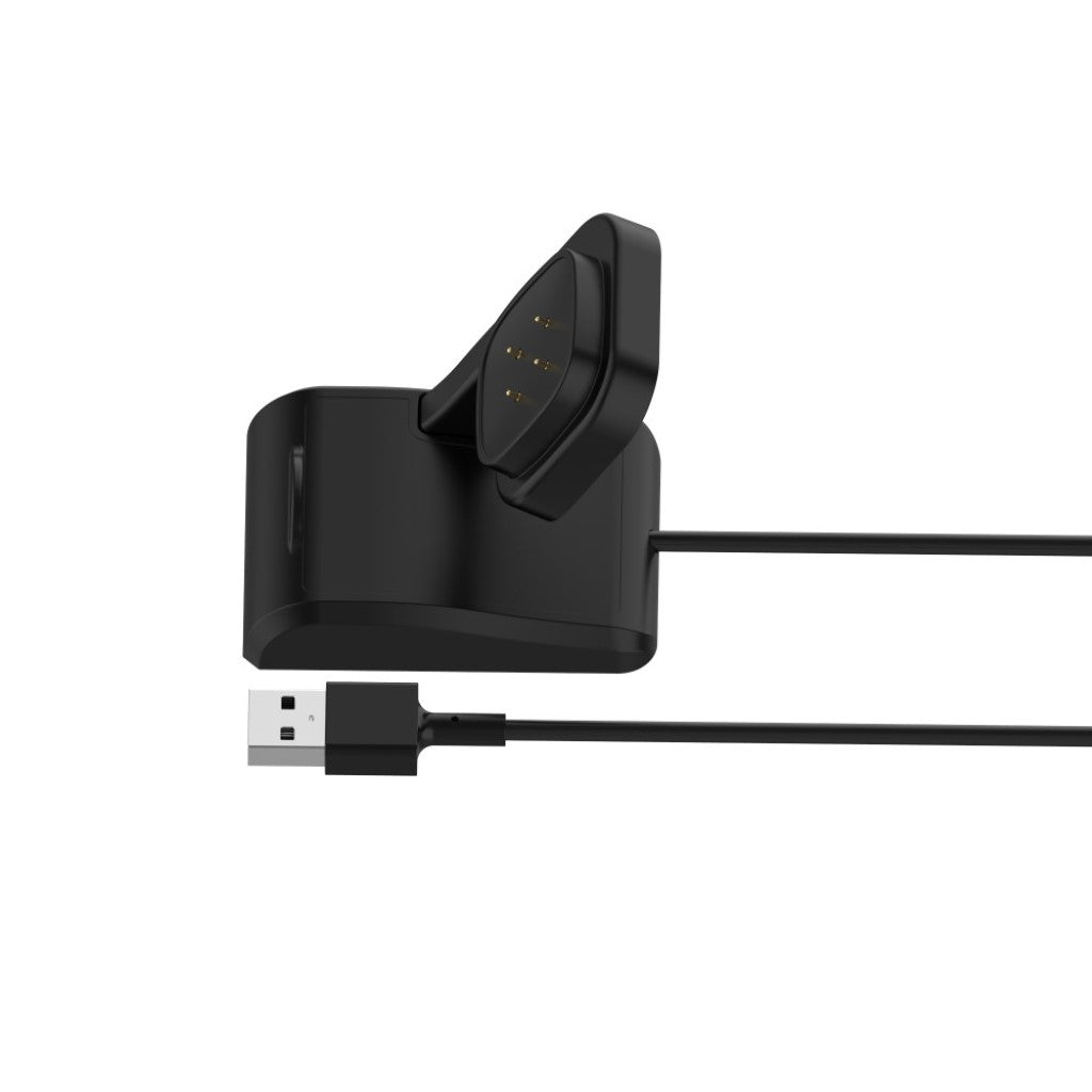 1m Plastik Fitbit Versa 3 / Fitbit Sense USB Ladestation - Sort#serie_014