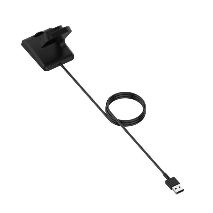 1m Plastik Fitbit Versa 3 / Fitbit Sense USB Ladestation - Sort#serie_014
