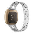 Fitbit Versa 3 / Fitbit Sense 1 Metal And Rhinestone Universel Strap
