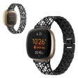 Fitbit Versa 3 / Fitbit Sense 1 Metal And Rhinestone Universel Strap